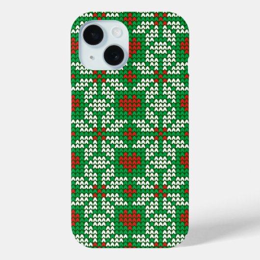 Knitted Christmas pattern Case-Mate iPhoneケース (裏面)
