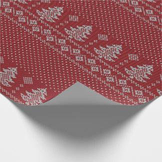 Knitted Holiday Cozy Pattern ラッピングペーパー