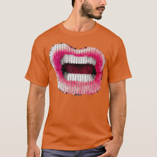 Knitted Lips  Tシャツ