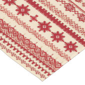  Knitted-Pattern   look   Nordic    folk art style ショートテーブルランナー (コーナー)