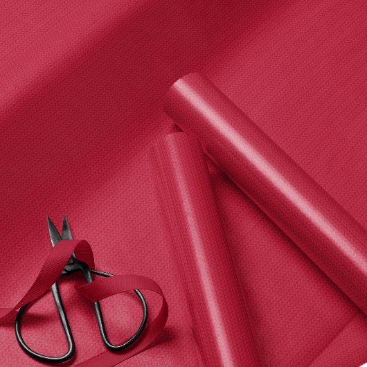 Knitted pattern simple red Christmas holiday ラッピングペーパー