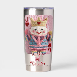 Knitted Queen of Hearts Valentine Self-Love Doll 保温保冷タンブラー