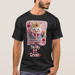 Knitted Queen of Hearts Valentine Self-Love Doll Tシャツ