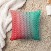 Knitted Stitch Background in Gradient Colors クッション (ブランケット)