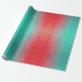 Knitted Stitches in Gradient Colors ラッピングペーパー (アンロールド)