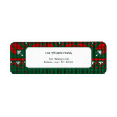 Knitted Sweater Pattern Return ラベル (正面)