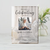 Knitter, Crafts, Celebration of Life Funeral Photo 招待状 (スタンド正面)