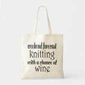 Knitting and Wine トートバッグ (正面)