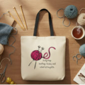  Knitting Bag,  for all knitting enthusiast トートバッグ