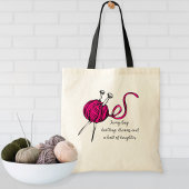  Knitting Bag,  for all knitting enthusiast トートバッグ
