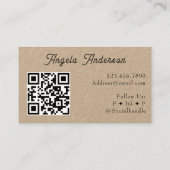 Knitting Basket Handmade QR Code 名刺 (裏面)