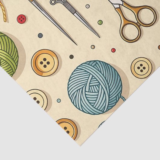 Knitting Crochet Sewing Tools Pattern 薄葉紙 (詳細)