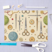Knitting Crochet Sewing Tools Pattern 薄葉紙 (クラフト)