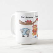 Knitting - Don't Bother Me, I'm Knitting コーヒーマグカップ (正面左)