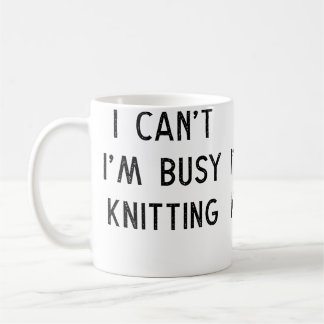 Knitting Idea For Her Knit Lover Busy Knitting Uni コーヒーマグカップ