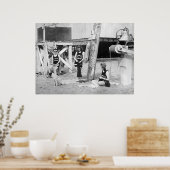 Knitting Lifeguards, early 1900s ポスター (キッチン)