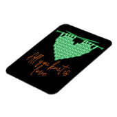 Knitting Love mothers day マグネット (左側)