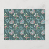 Knitting Style Hand Drawn Postcard ポストカード (正面)