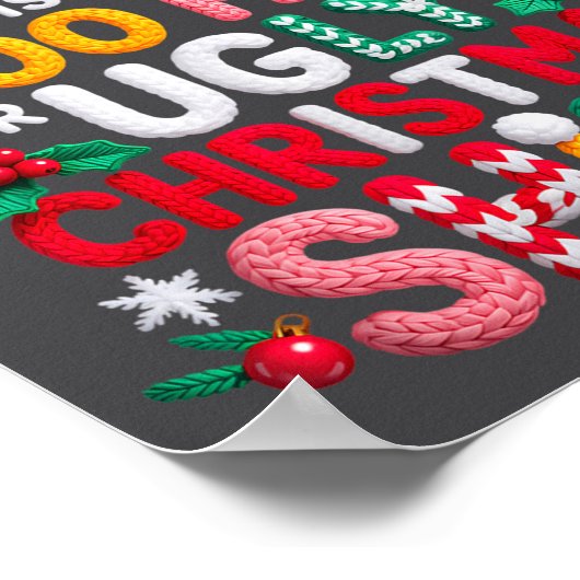 Knitting This Is My It's Too Hot For Ugly Christma ポスター (角)