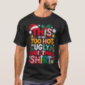 Knitting This Is My It's Too Hot For Ugly Christma Tシャツ (正面)