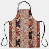 Knitwear Fabric Texture, geometric texture, snake エプロン (正面)