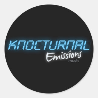 KnocEmsのロゴのステッカー ラウンドシール