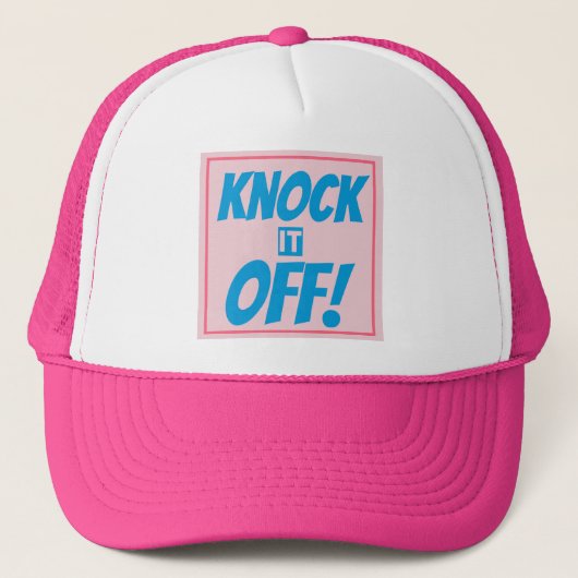 KNOCK IT OFF Trucker Hat  キャップ (正面)
