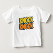 Knock knock  ベビーTシャツ (正面)