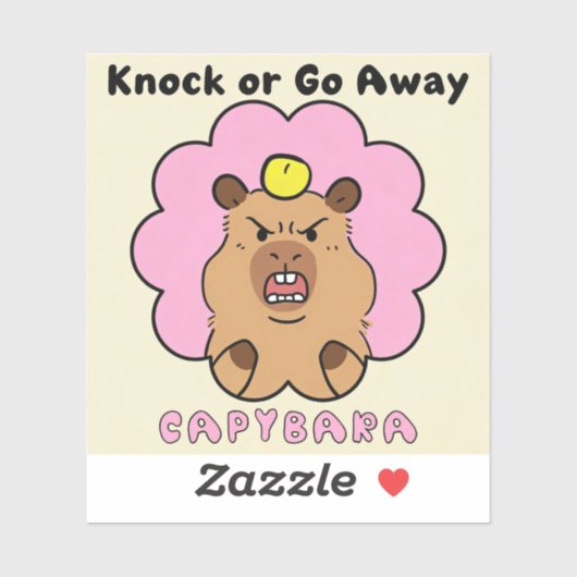 Knock or Go Away シール (シート)