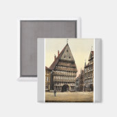 Knockenhauer Amtshaus、Hildesheim、Hanover、ドイツ マグネット (正面/裏面)
