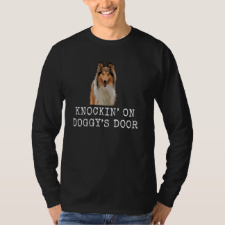 Knockinu2019 On Doggyu2019Sドアおもしろい犬パパと Tシャツ