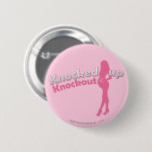 Knockoutベビーシャワーの妊婦の上でたたかれる 缶バッジ (正面&裏面)