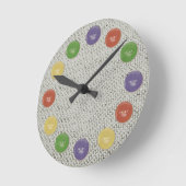 Knopfuhr ラウンド壁時計 (傾斜)