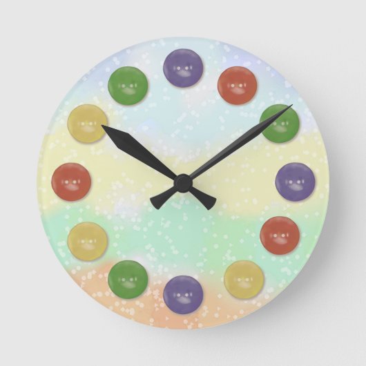 Knopfuhr Runde Wanduhr ラウンド壁時計 (正面)