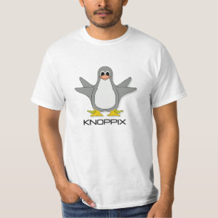 KnoppixのLinuxのTシャツ Tシャツ