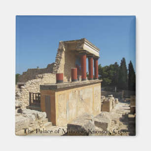 Knossos、クレタ、ギリシャのMinosの宮殿 マグネット