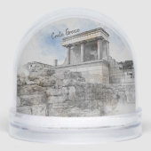 Knossos Palace Snow Globe – Heraklion Crete Greece (正面)
