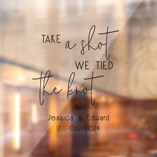 Knot Blackスクリプトカップルを結んだショットを撮る ウィンドウサイン (シート2)