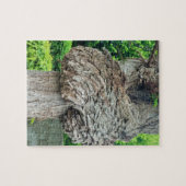 Knot on Tree Trunk、Knar、自然緑 ジグソーパズル (横)