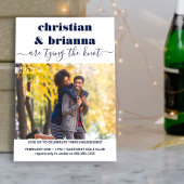 Knot Scriptフォトエレガント婚約の結合 招待状