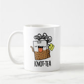 Knot-tea Funny Tea Pun  コーヒーマグカップ (左)