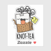 Knot-tea Funny Tea Pun  シール (シート)