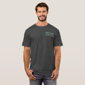 Knot Tell'n Chartersロゴ ブラックTシャツ Tシャツ (正面フル)