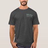 Knot Tell'n Chartersロゴ ブラックTシャツ Tシャツ (正面)