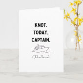 Knot Today Captain Cruise Outfit Portland Oregon  カード (黄色い花)