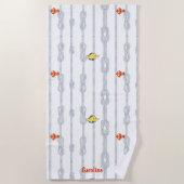 Knots and little fishes. Customisable ビーチタオル (正面)