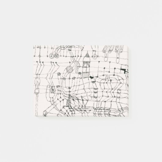 Knotted in the Manner of a Net by paul klee ポストイット (正面)