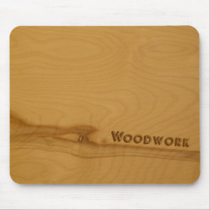 Knotty木製のmousepad マウスパッド