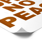 Know Coffee Know Peace Funny Caffeine Lover  ポスター (角)