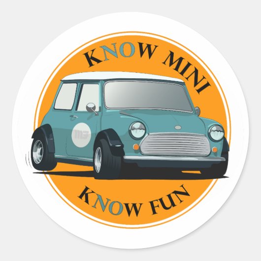 kNOw Mini, kNOwおもしろいシール ラウンドシール (正面)
